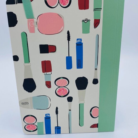 Clinique x Kate Spade Beauty Notebook,Limited Edition Softcover,Green White-NEW - Picture 3 of 8